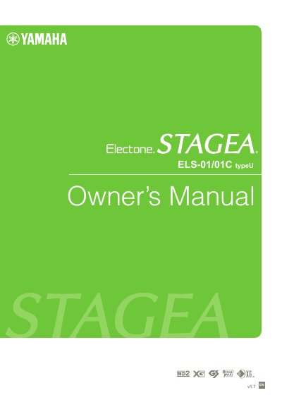 Yamaha ELS-01/01C Electone Owner's Manual - cover page