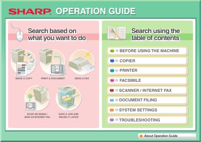 Sharp DX-C311/DX-C401 Operation Guide - cover page