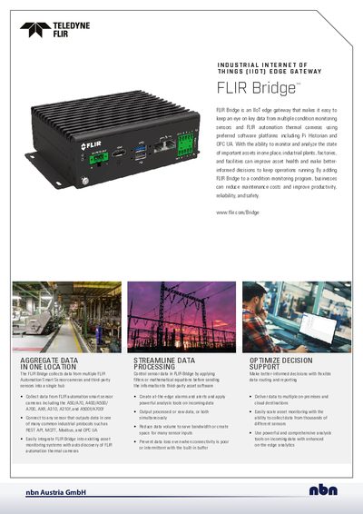 FLIR Bridge Industrial IoT Edge Gateway Datasheet - cover page