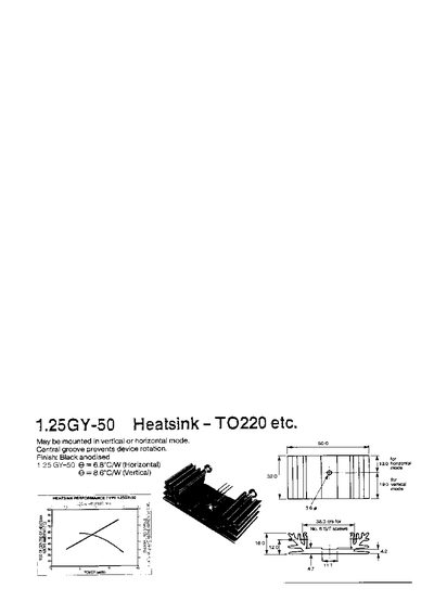 AAVID THERMALLOY 1.25GY-50 heatsink TO220 etc - cover page