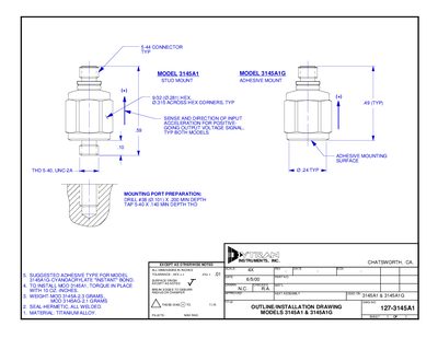 Dytran 3145A1/3145A1G Accelerometers Handbook - cover page
