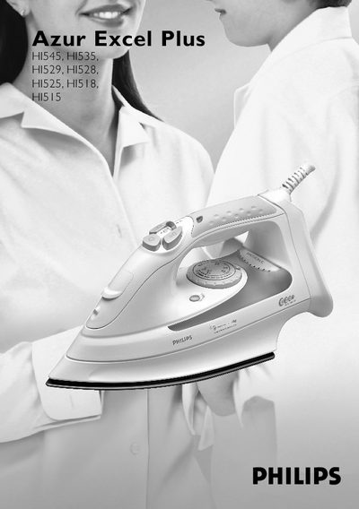 Philips Azur Excel Plus HI545/HI535/HI529/HI528/HI525/HI518/HI515 User Manual - cover page