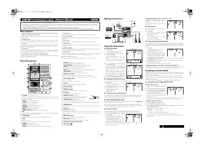BOSS DB-90 Metronome Owner's Manual - cover page