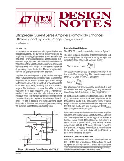 LINEAR dn423f handbook - cover page