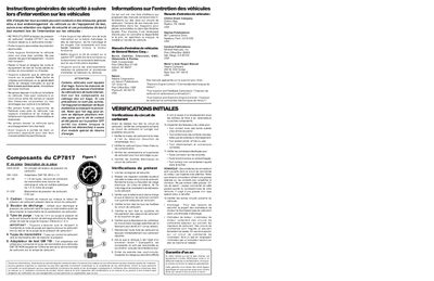 Actron CP7817 Fuel Pressure Tester User Manual - cover page