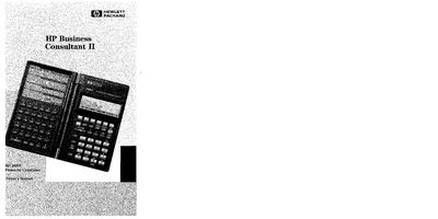 hp 19bII owner's manual - cover page