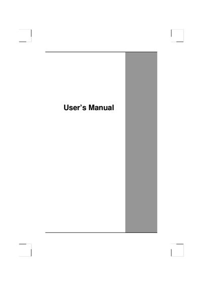PA-1600-05F7 Notebook User Manual - cover page