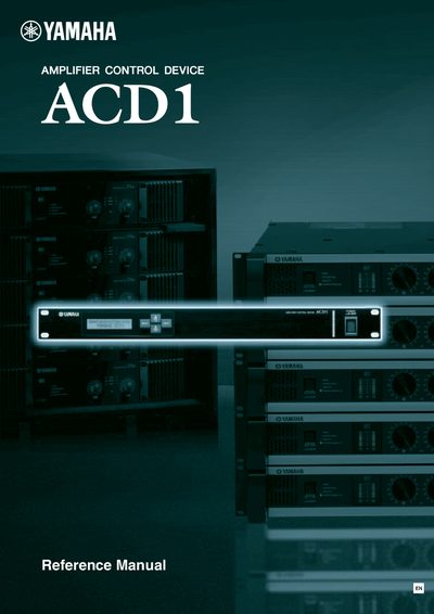 Yamaha ACD1 Amplifier Control Device Reference Manual