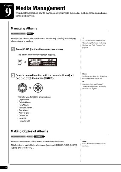 Yamaha E3 Disklavier Media Management Guide - cover page