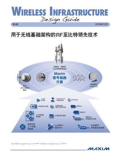 Maxim Base Transceiver Station (BTS) Wireless Infrastructure Design Guide - cover page