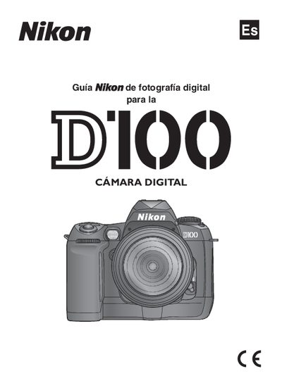 Nikon D100 Digital Camera User Guide - cover page