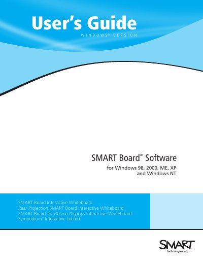 SMART SMART Board Software User Guide