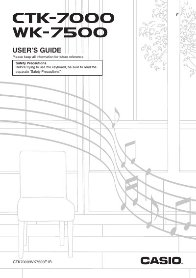 Casio CTK-7000/WK-7500 User Manual