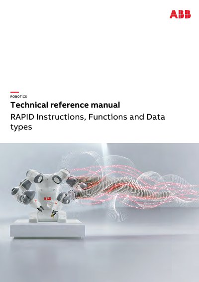 ABB RAPID Technical Reference Manual - cover page