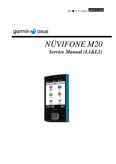 NUVIFONE M20 Service Manual - cover page