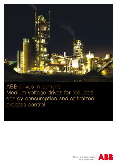 ABB Medium Voltage Drives for Cement Industry Product Leaflet - cover page