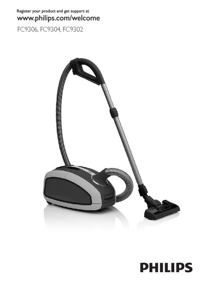 Philips FC9306/FC9304/FC9302 Vacuum Cleaner User Manual - cover page
