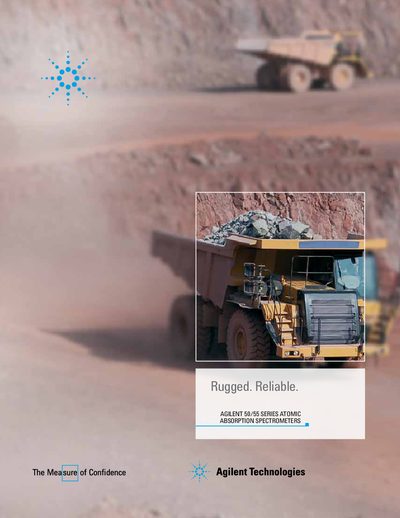 Agilent 50/55 Series Atomic Absorption Spectrometers Product Leaflet - cover page