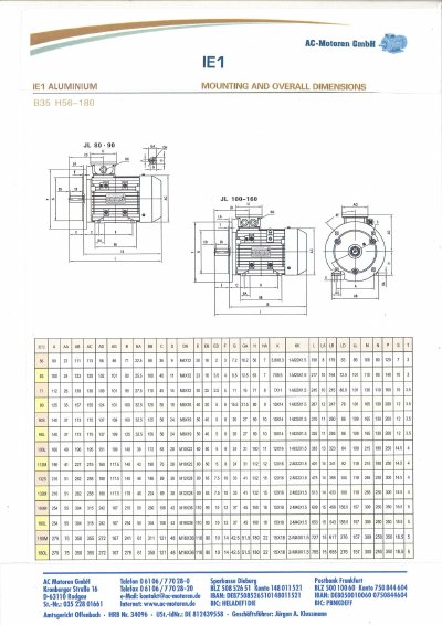AC-Motoren B35 H56-180 technology data - cover page
