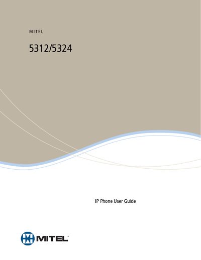 Mitel 5312/5324 IP Phone User Guide
