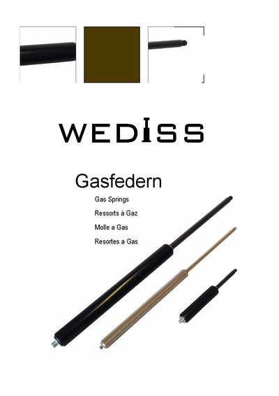 Wediss WM‑G Series Gas Spring Product Leaflet - cover page