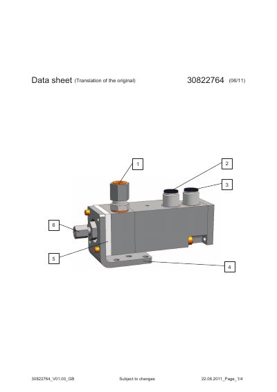 bielomatik SCHNELLVENTI L FUER MMS 2-KANAL-SYSTEM technology data - cover page