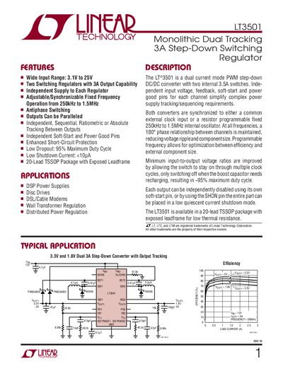 Linear Technology LT3501 Handbook - cover page