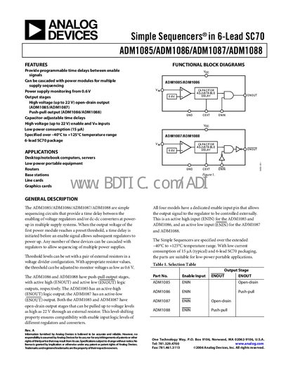 Analog Devices ADM1087 Handbook - cover page