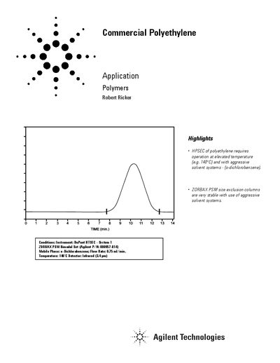 Agilent ZORBAX PSM Bimodal Set Application Highlights - cover page
