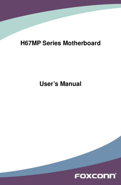 FOXCONN H67MO Manual - cover page