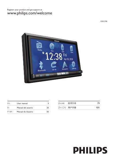 Philips CED1700 User Manual - cover page