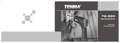 Tenma 72-820 Infrared Thermometer User Manual - cover page