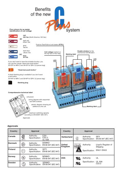 RELECO Relay System Benefits Leaflet - cover page