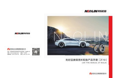Neolin Car Tyre Manual - cover page