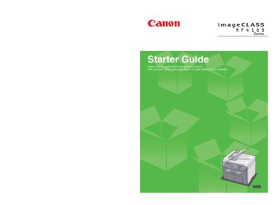 Canon MF4100 owner's MANUAL
