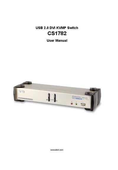 ATEN CS1782 User Manual - cover page