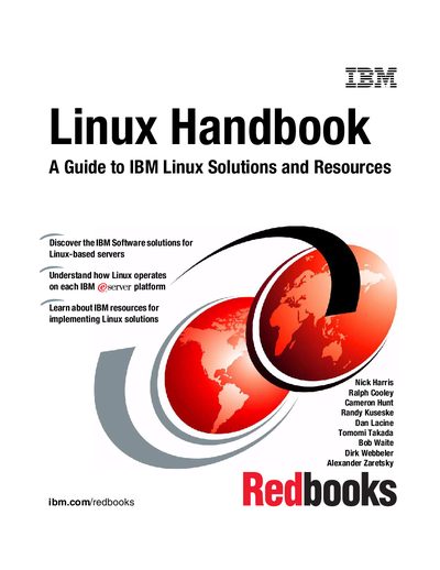 IBM Linux Handbook Guide to IBM Linux Solutions and Resources - cover page