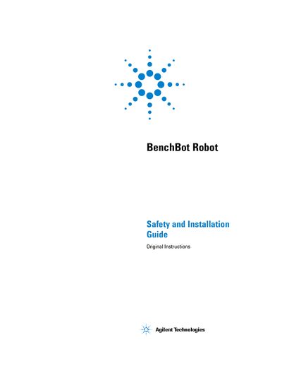 Agilent BenchBot Robot Safety and Installation Guide - cover page