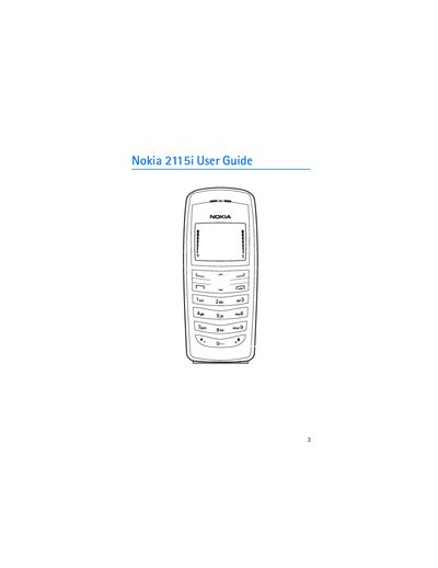 Nokia 2115i User Guide - cover page