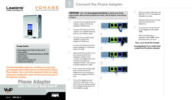 Linksys PAP2 Installation Guide - cover page