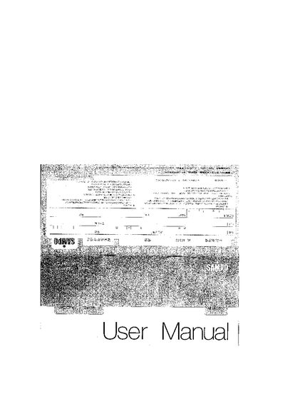 Sampo AL-AC512 Clear Clean Machine User Manual - cover page