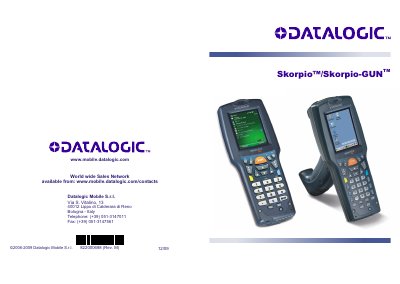 Datalogic Skorpio/Skorpio-GUN User Manual - cover page