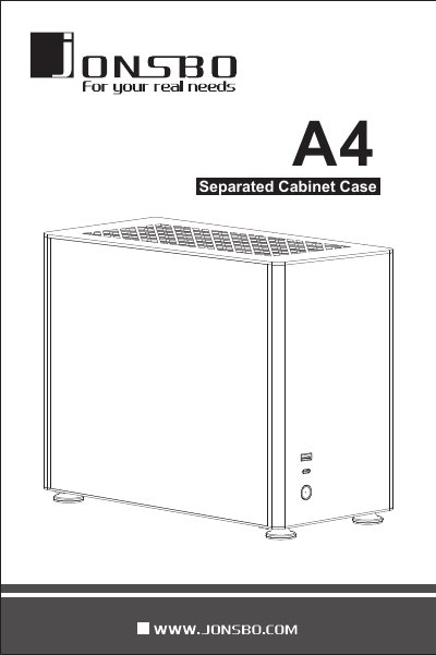 A4 Separated Cabinet Case Installation Guide - cover page