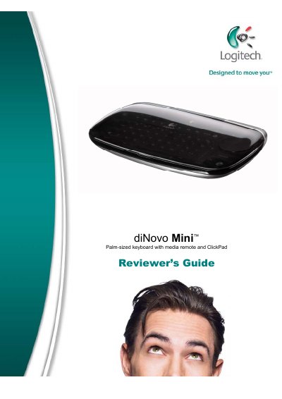 Logitech diNovo Mini Palm-sized Keyboard with Media Remote ClickPad Reviewer’s Guide - cover page