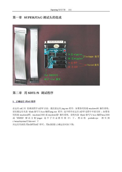 Superjtag User Manual - cover page