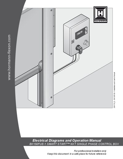 Hörmann Flexon BK150FUE-1 Control Box Installation and User Manual