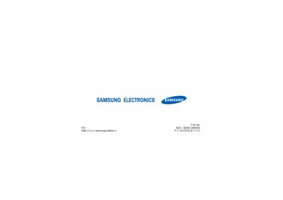 Samsung GT-C5510U Phone User Manual - cover page
