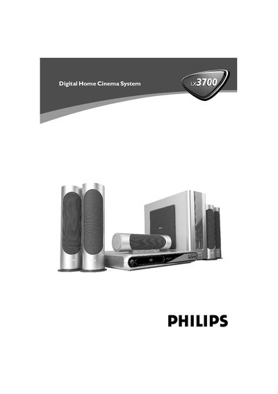 Philips LX3700D/35-CS717 Home Cinema System User Manual