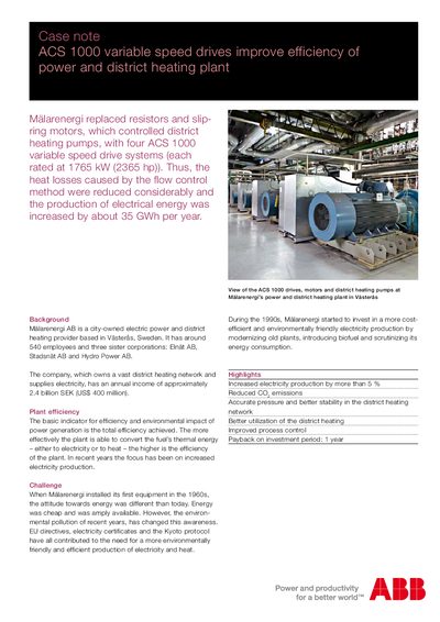 ABB ACS1000 Case Note - cover page