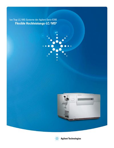 Agilent 6300 Series Ion Trap LC/MS Systems Product Leaflet - cover page